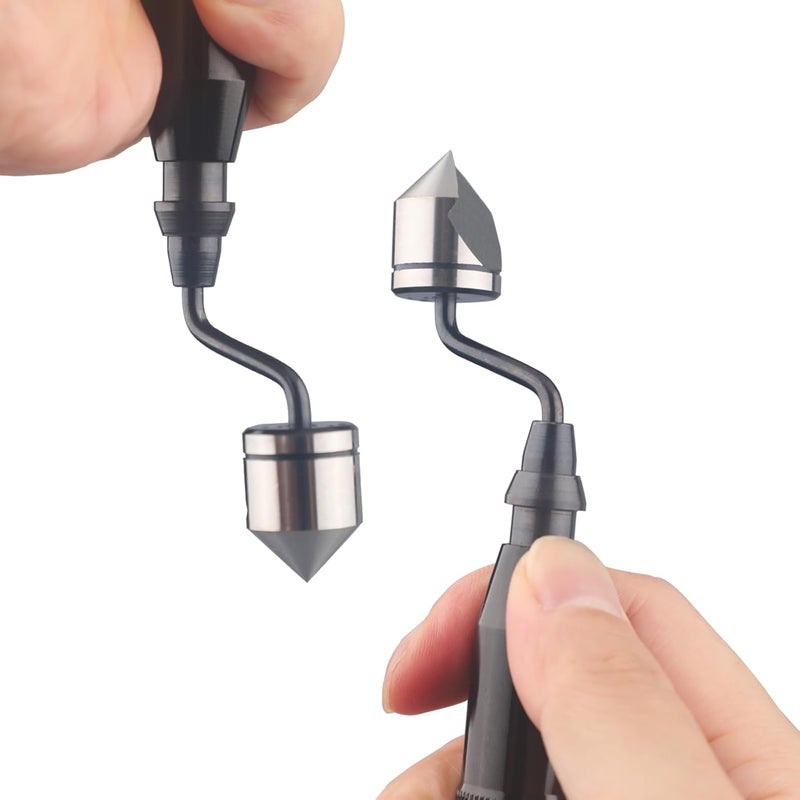 Askwhy Deburring Countersink Tool Set, RD16.5-BC1651 Countersink Hand Reamer, Great Burr Remover Hand Tool for Wood, Plastic, Aluminum, Copper and Steel - Image 3